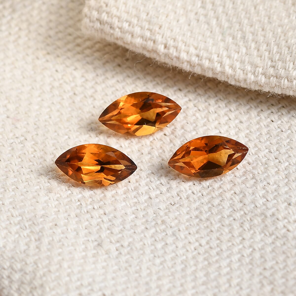 Santa Ana Madeira Citrine Set of 3 (Mrq 8x4 mm) 1.47 ctw image number 1