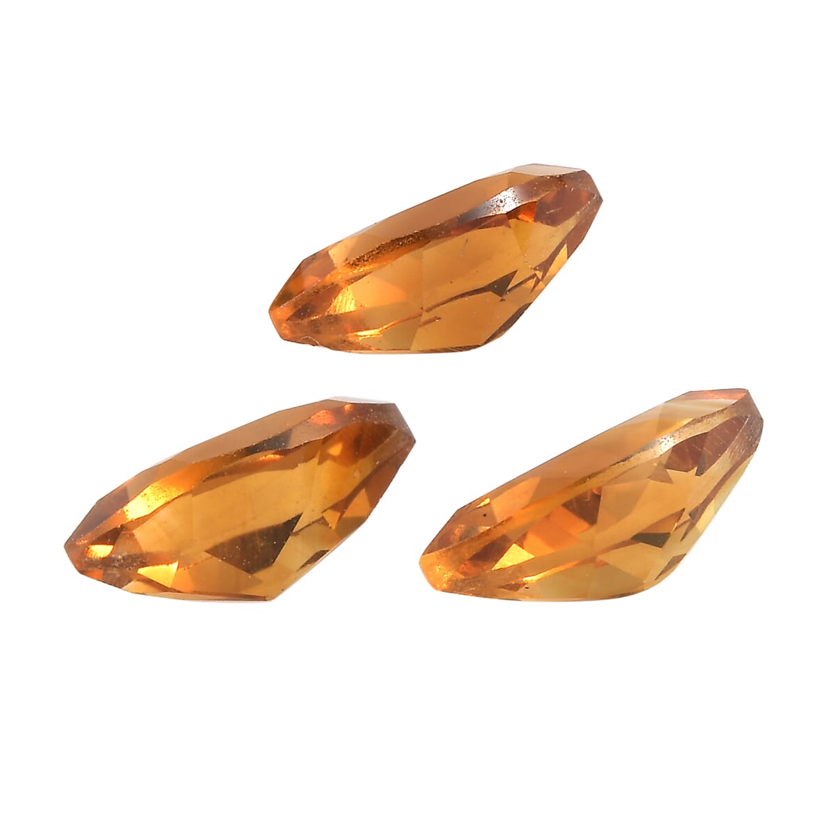 Santa Ana Madeira Citrine Set of 3 (Mrq 8x4 mm) 1.47 ctw image number 2