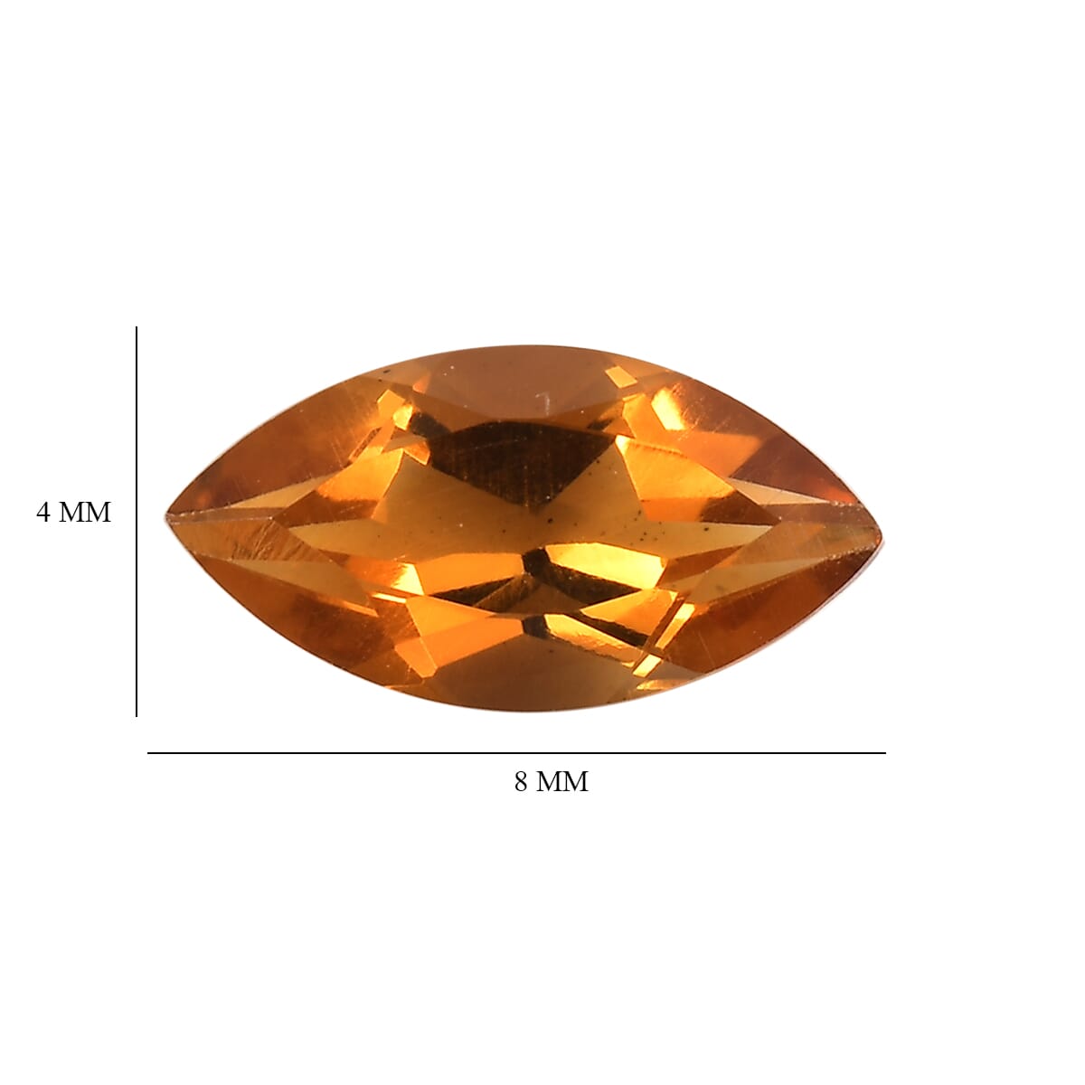 Santa Ana Madeira Citrine Set of 3 (Mrq 8x4 mm) 1.47 ctw image number 4