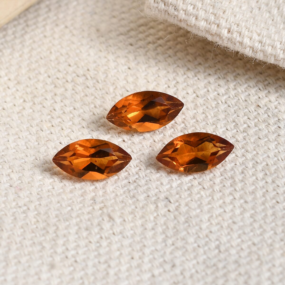 AA Santa Ana Madeira Citrine Set of 3 (Mrq 8x4 mm) 1.51 ctw image number 1