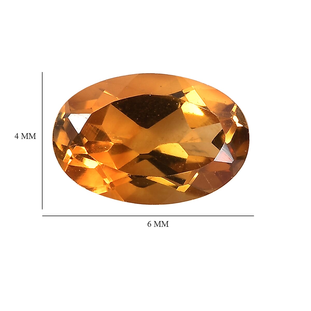 Santa Ana Madeira Citrine Set of 3 (Ovl 6x4 mm) 1.21 ctw Loose Gemstone