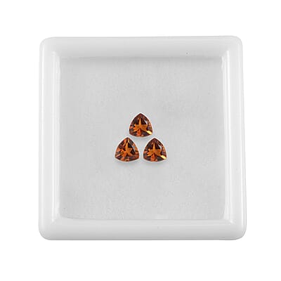 AA Santa Ana Madeira Citrine Set of 3 (Trl 4 mm) 0.61 ctw Loose Gemstone