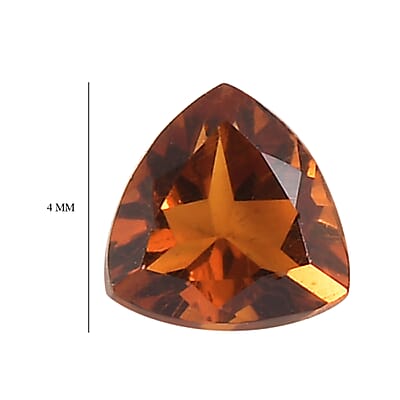 AA Santa Ana Madeira Citrine Set of 3 (Trl 4 mm) 0.61 ctw Loose Gemstone