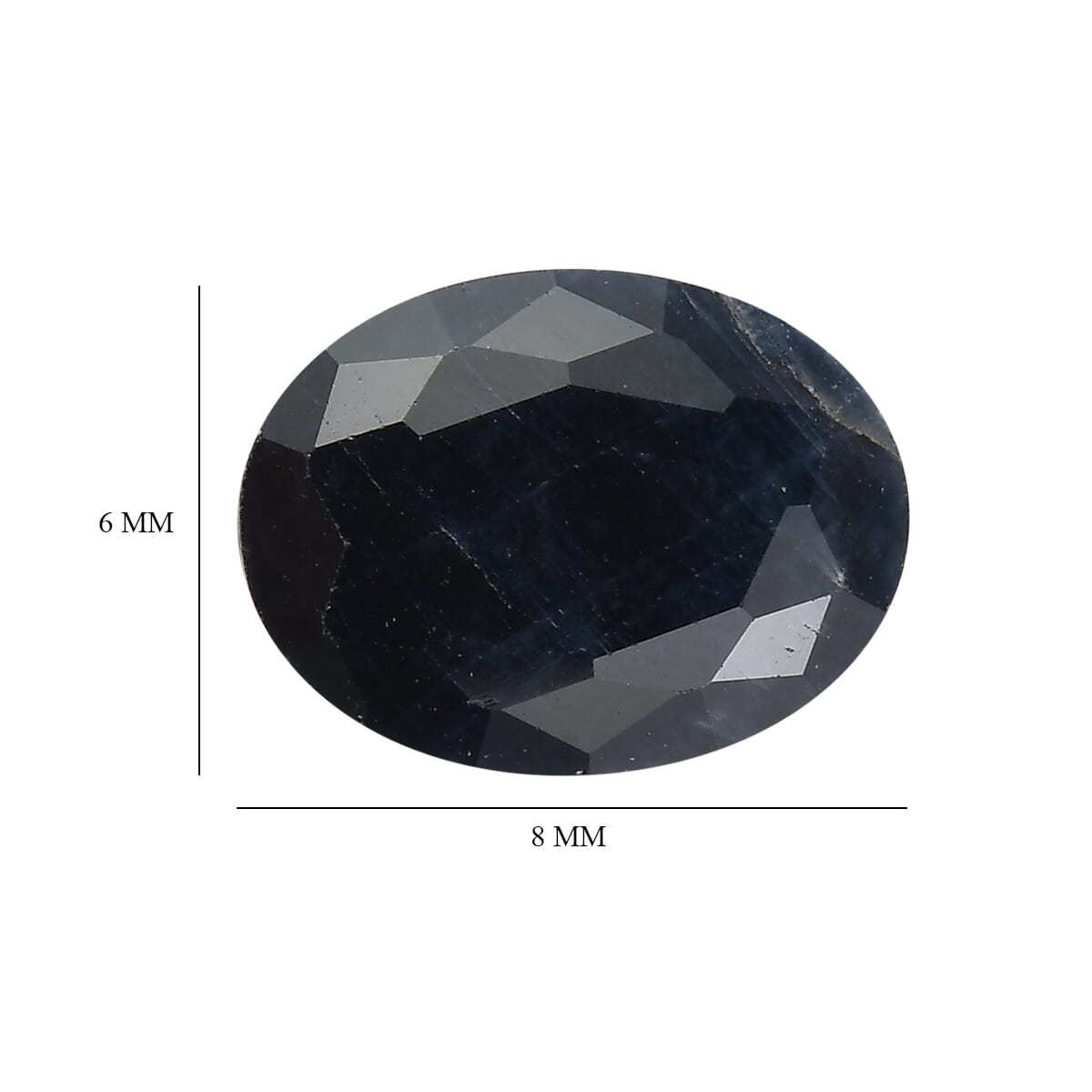 Midnight Sapphire (Ovl 8x6 mm) 1.50 ctw image number 4
