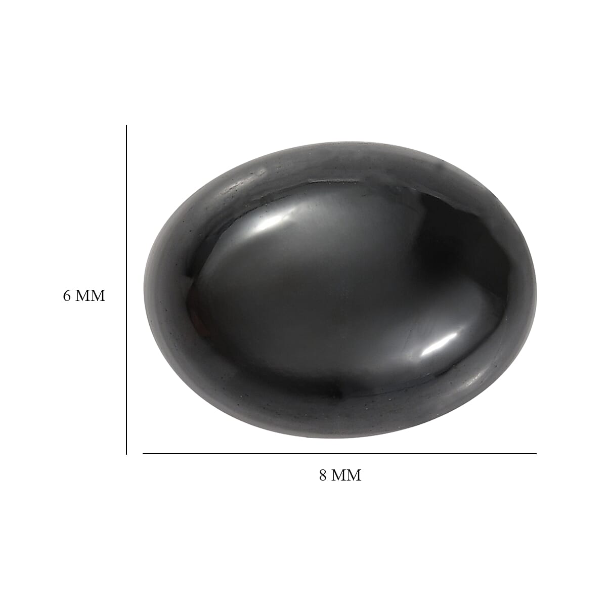 Midnight Sapphire (Ovl 8x6 mm) 1.50 ctw Loose Gemstone image number 4