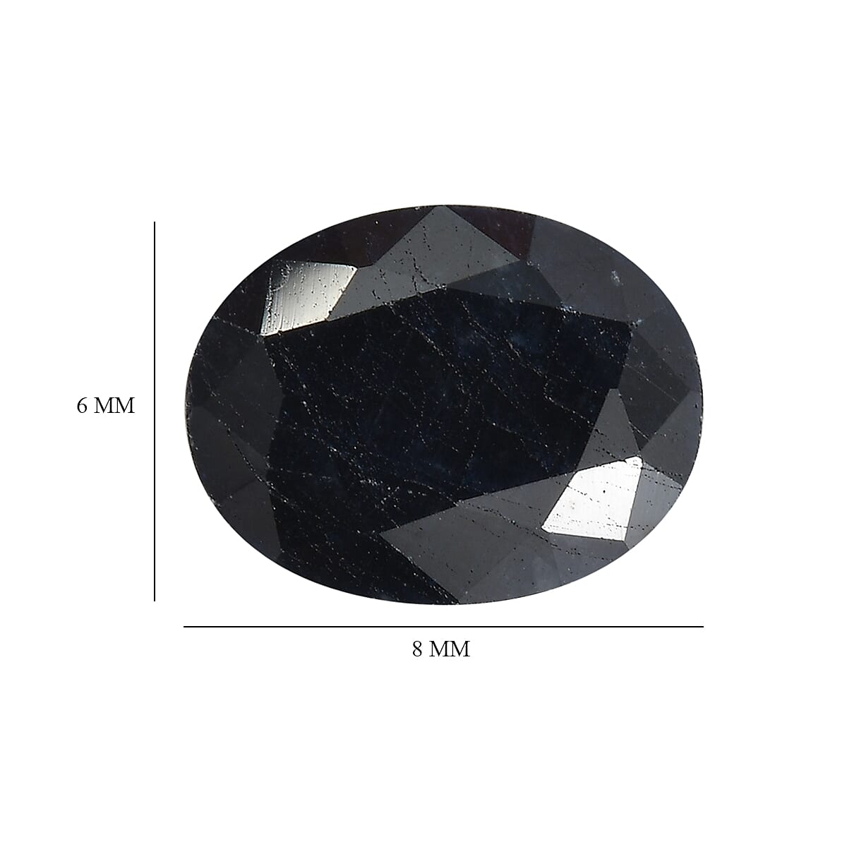 Midnight Sapphire (Ovl 9x7 mm) 2.35 ctw image number 4