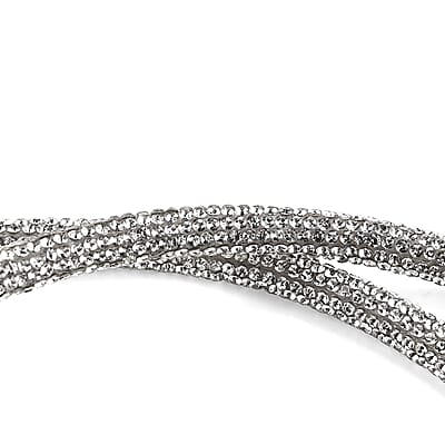 3 IN 1 Crystal Charging Cable with Strap Holder - Silver