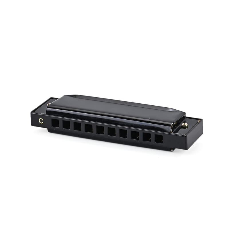 Livmore Black Harmonica with Aluminum Shell