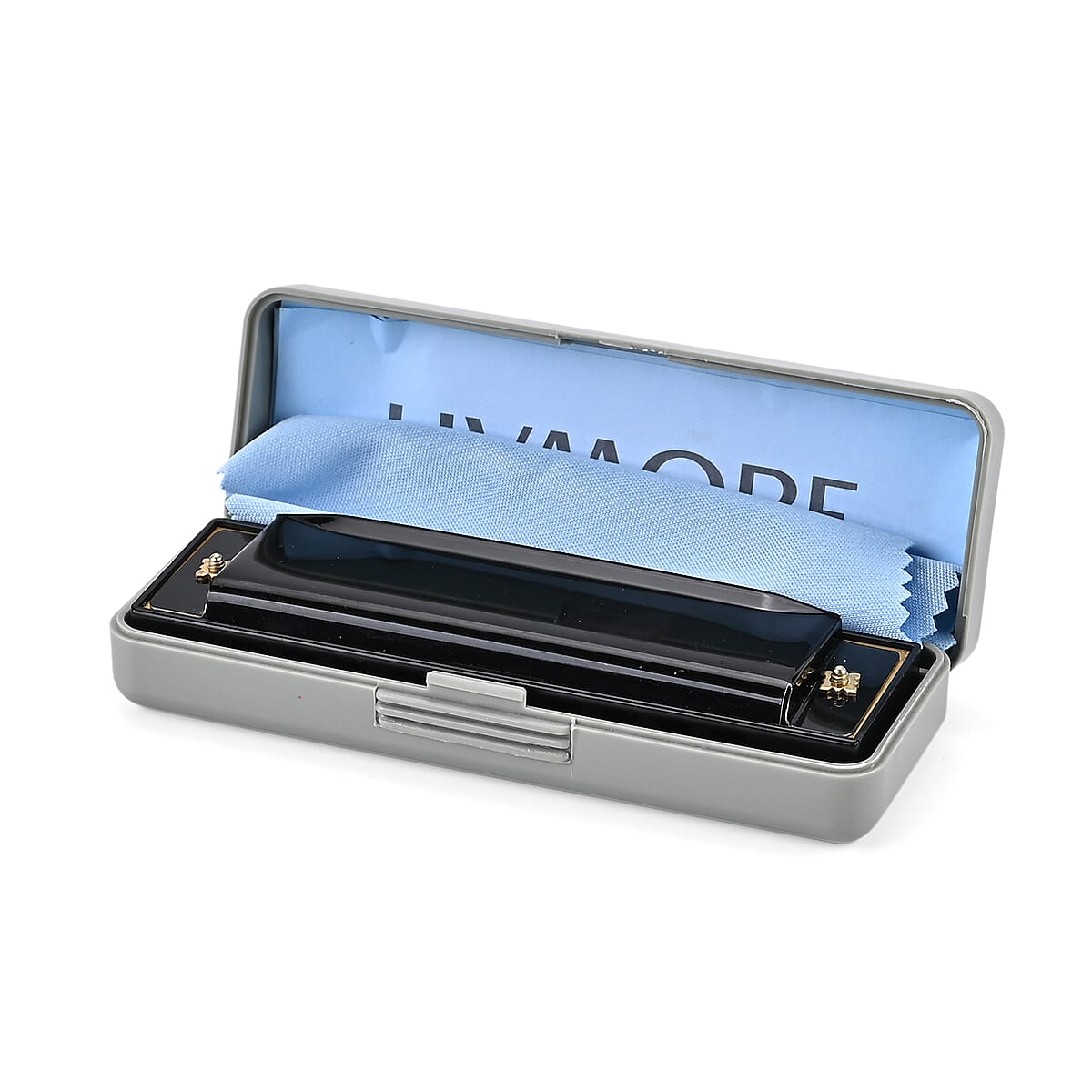 Black Harmonica with Aluminum Shell image number 6