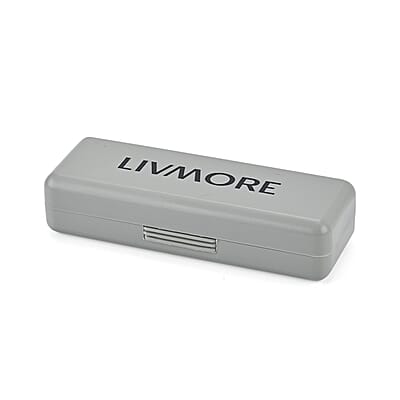Livmore Black Harmonica with Aluminum Shell