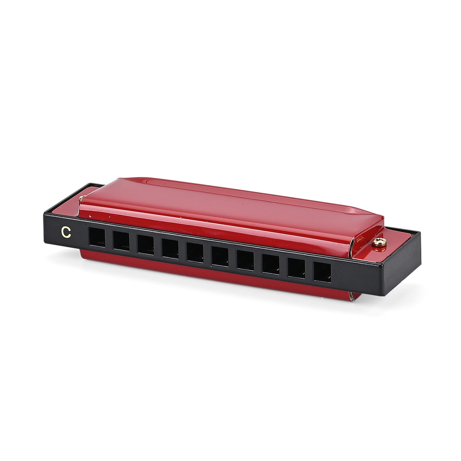 Livmore Red Harmonica with Aluminum Shell