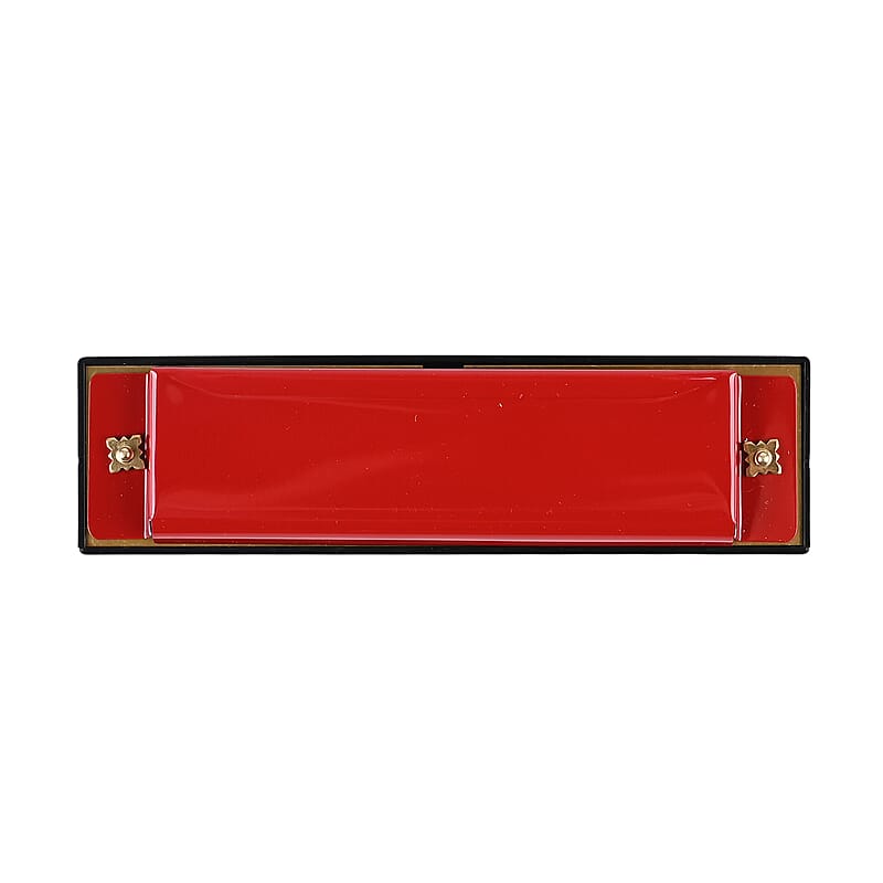 Livmore Red Harmonica with Aluminum Shell