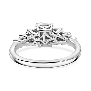 Luxuriant Lab Grown Diamond G-H SI 0.50 ctw Ring in Rhodium Over Sterling Silver (Size 9.0)