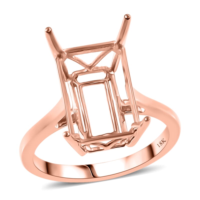 18K Rose Gold Solitaire Ring (Size 7.0) (3.86 g)