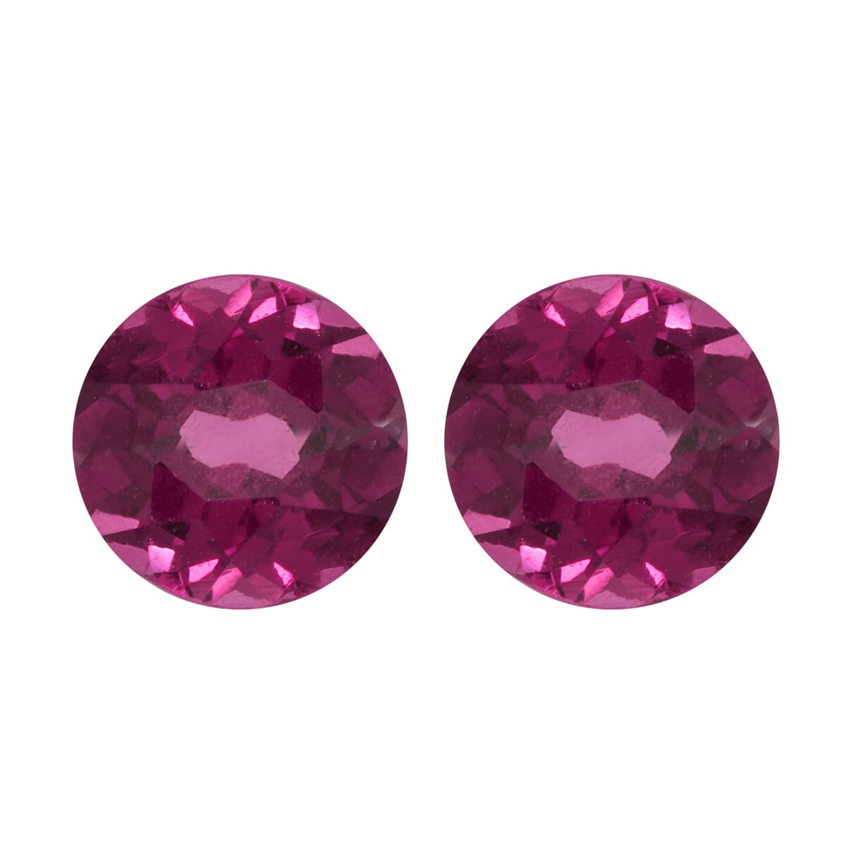 AAAA Radiant Ember Garnet Set of 2 (Rnd 5 mm) 1.00 ctw image number 0