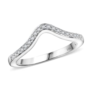 White Diamond I2 0.15 ctw Ring in 14K White Gold (Size 6.0)