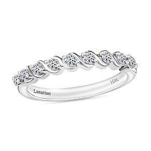 Luxuriant Lab Grown Diamond E-F VS 0.25 ctw Band Ring in 10K White Gold (Size 10.0)