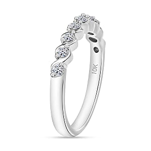 Luxuriant Lab Grown Diamond E-F VS 0.25 ctw Band Ring in 10K White Gold (Size 10.0) (Del. in 10-12 Days)