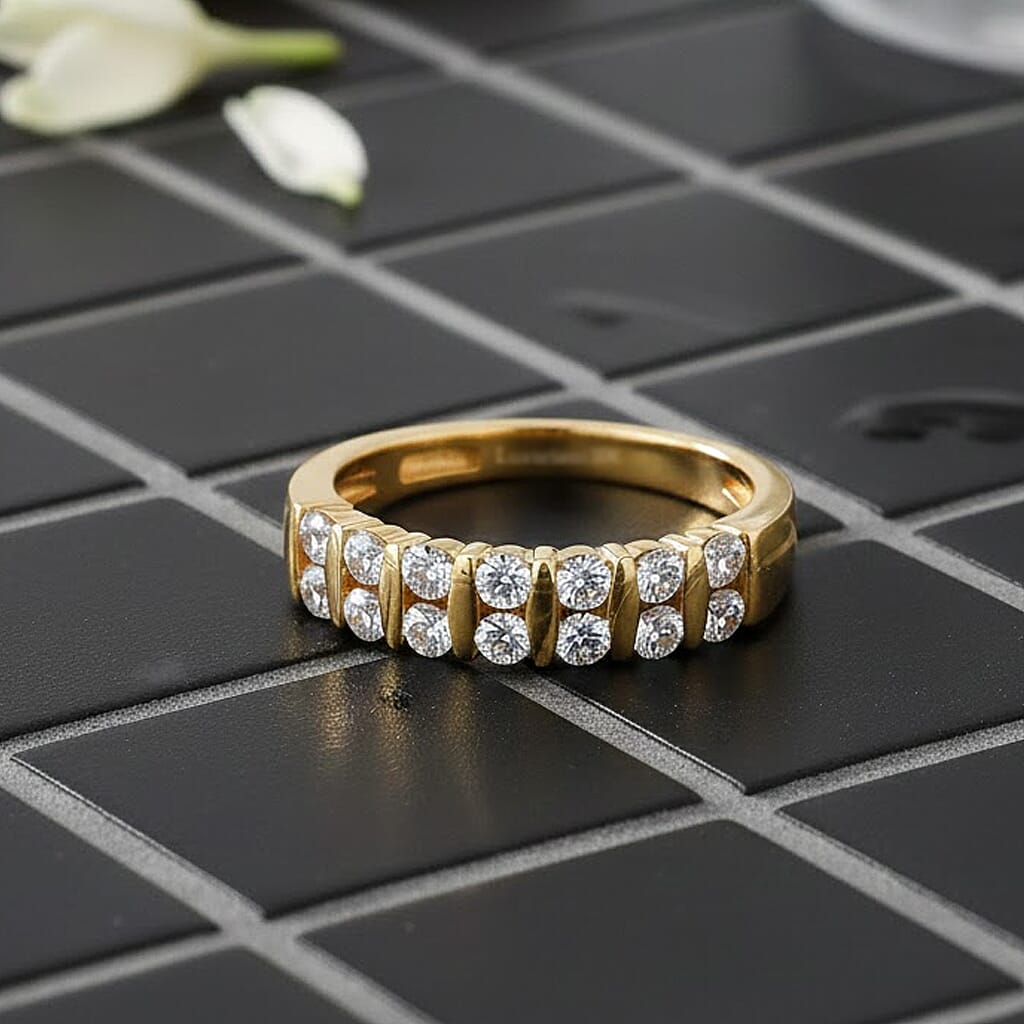 Luxuriant Lab Grown Diamond E-F VS 0.50 ctw Band Ring in 14K Yellow Gold (Size 10.0) (Del. in 10-12 Days)