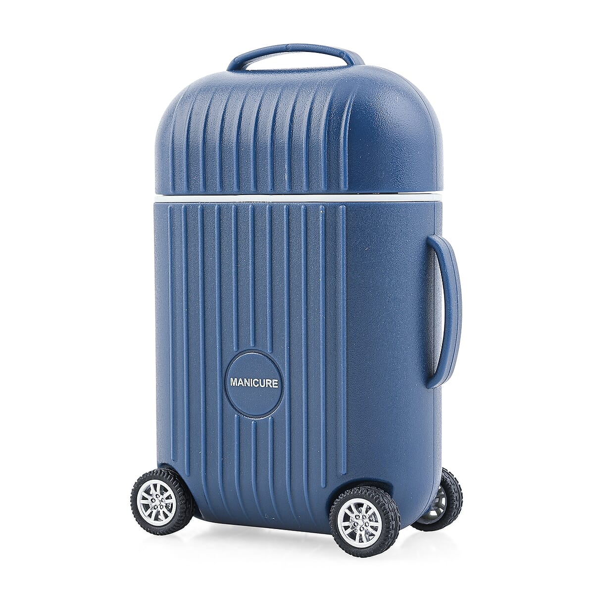 Set of 2 Compact 8pc Mini Travel Case Nail Kit - Blue image number 2