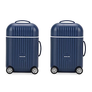 Set of 2 Compact 8pc Mini Travel Case Nail Kit - Blue