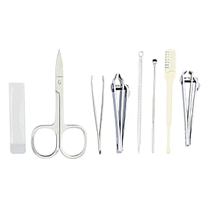 Set of 2 Compact 8pc Mini Travel Case Nail Kit - Green