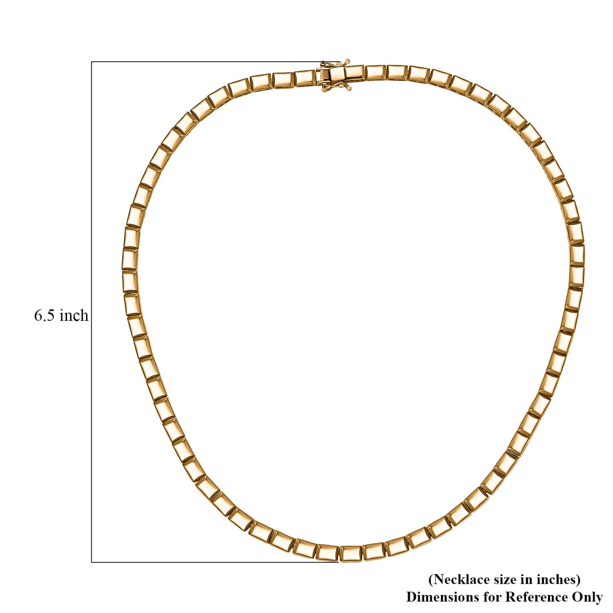 D'Joy in 18K Vermeil Yellow Gold Over Sterling Silver Bar Link Necklace 18 Inches 28.63 Grams image number 5