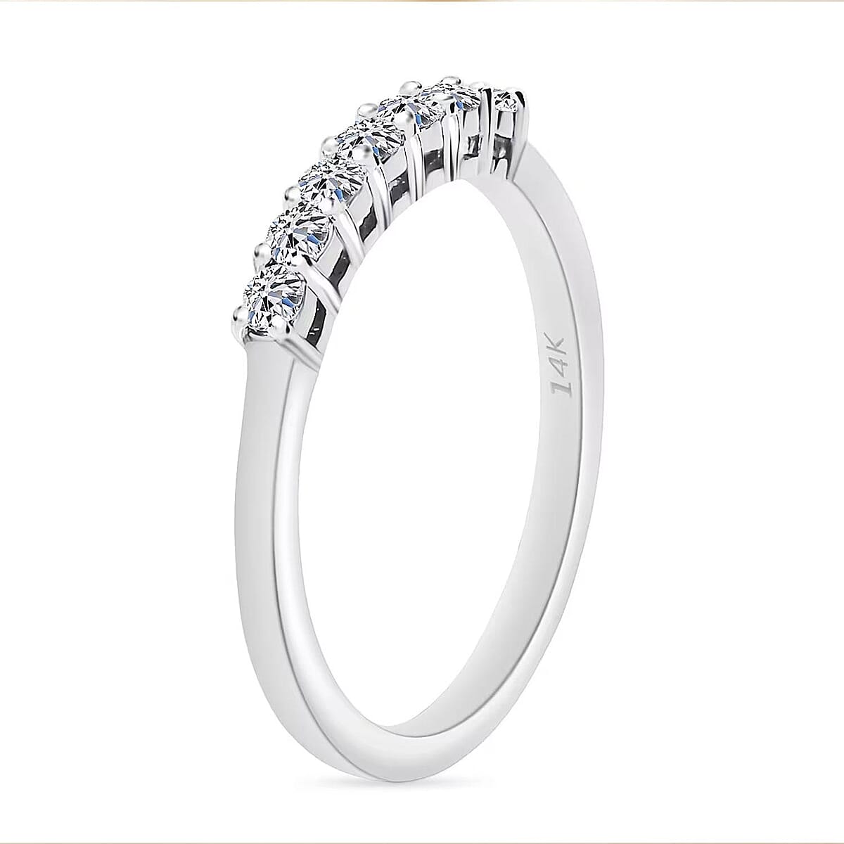 Luxuriant Lab Grown Diamond E-F VS 0.25 ctw Ring in 14K White Gold (Size 10.0) (Del. in 10-12 Days) image number 7