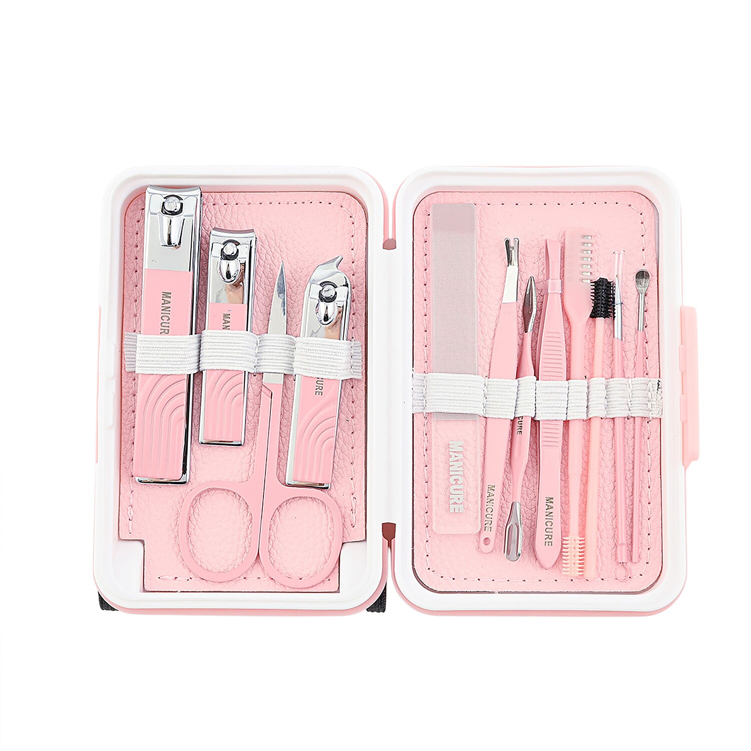 12pc Mini Travel Case Nail Kit- Pink1