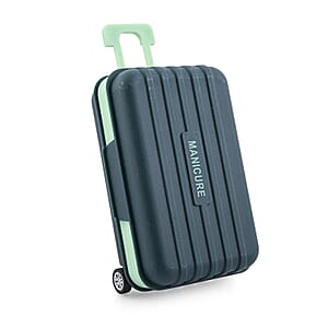 12pc Mini Travel Case Nail Kit- Green