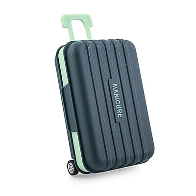 12pc Mini Travel Case Nail Kit- Green