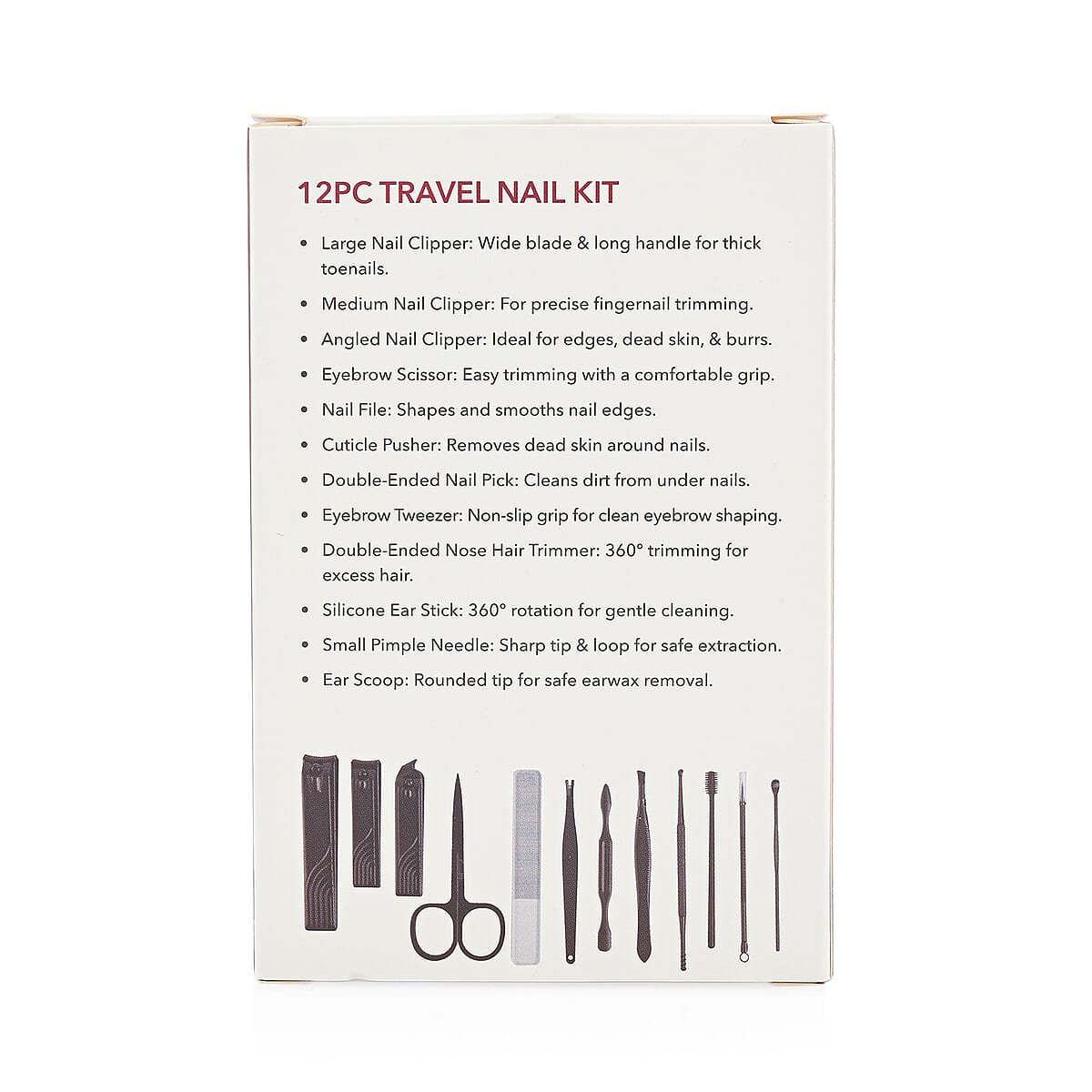 12pc Mini Travel Case Nail Kit- Green image number 7