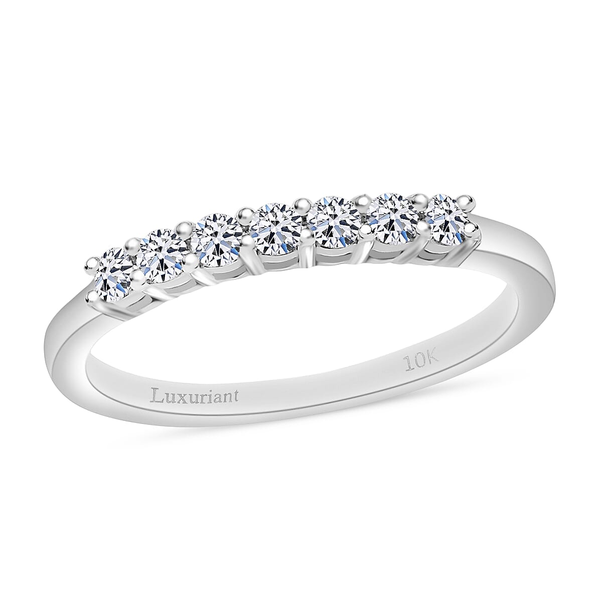 Luxuriant Lab Grown Diamond E-F VS 0.25 ctw Ring in 10K White Gold (Size 9.0) image number 0