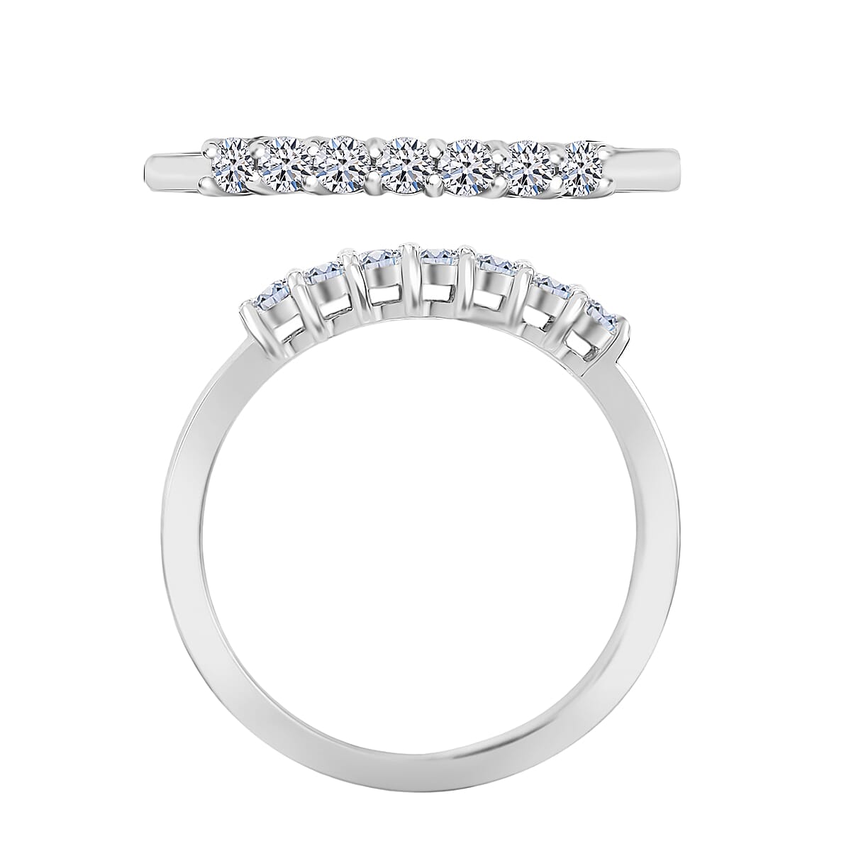 Luxuriant Lab Grown Diamond E-F VS 0.25 ctw Ring in 950 Platinum (Size 11.5) image number 3