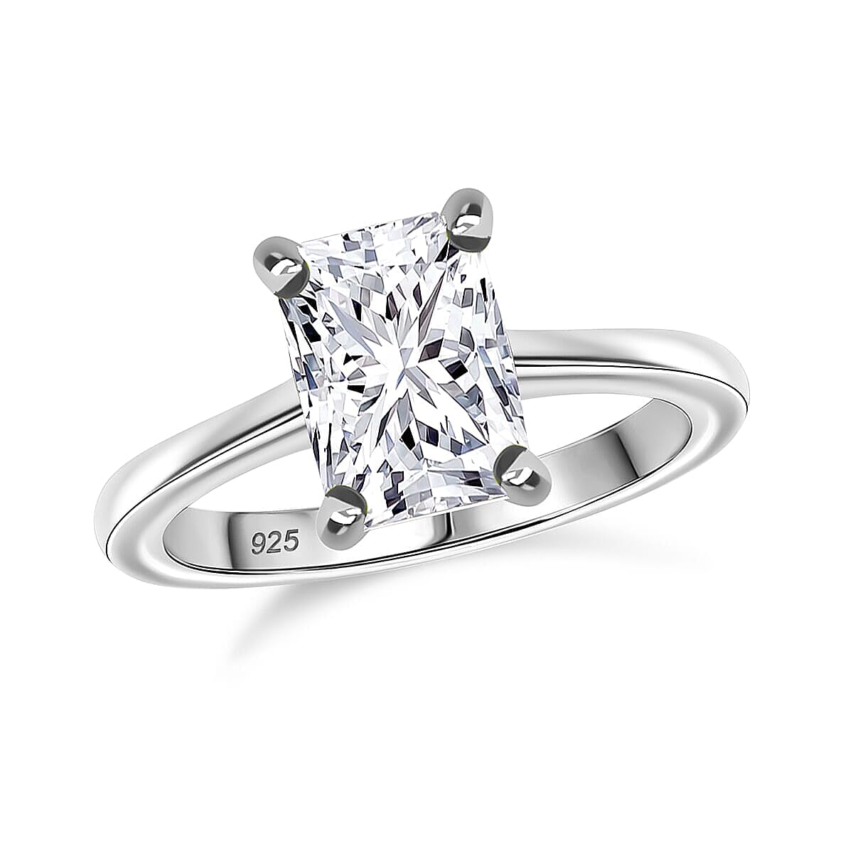 IGI Certified Luxuriant Lab Grown Diamond E-F VS 1.00 ctw Solitaire Ring in Rhodium Over Sterling Silver (Size 6.5) image number 0