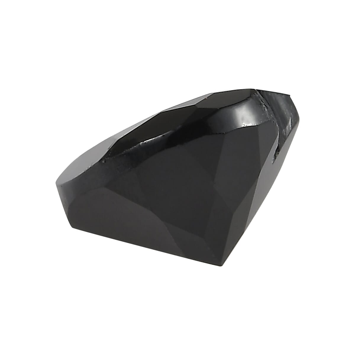 AA Black Obsidian (Hrt 6 mm) 0.63 ctw Loose Gemstone