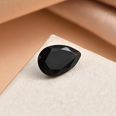 AA Black Obsidian (Pear 9x6 mm) 0.93 ctw Loose Gemstone