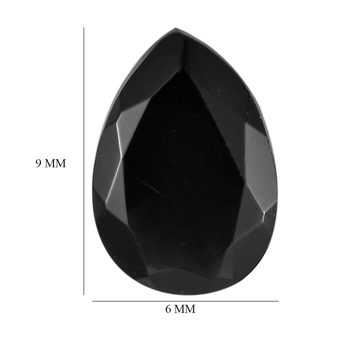 AA Black Obsidian (Pear 9x6 mm) 0.93 ctw image number 4