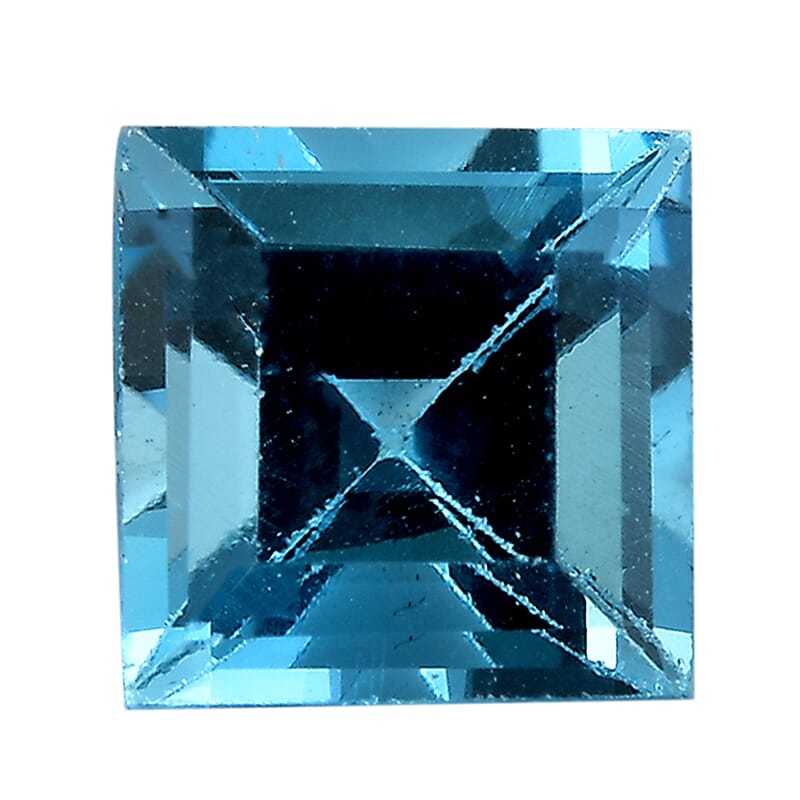 AA Blue Topaz (Sqr 6 mm) 1.33 ctw Loose Gemstone