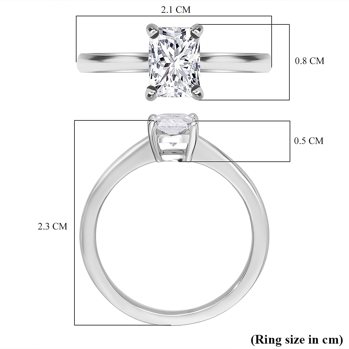 IGI Certified Luxuriant Lab Grown Diamond E-F VS 1.00 ctw Solitaire Ring in 10K White Gold (Size 10.0) (Del. in 10-12 Days) image number 5