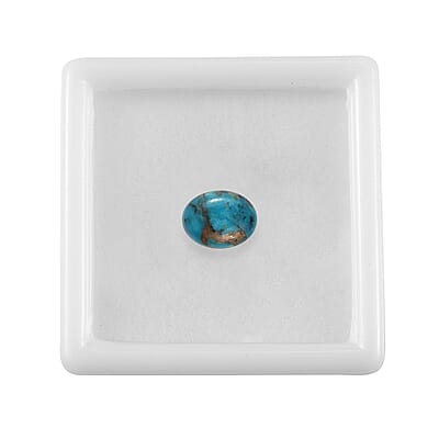 Mojave Blue Turquoise (Ovl 9x7 mm) 1.84 ctw Loose Gemstone