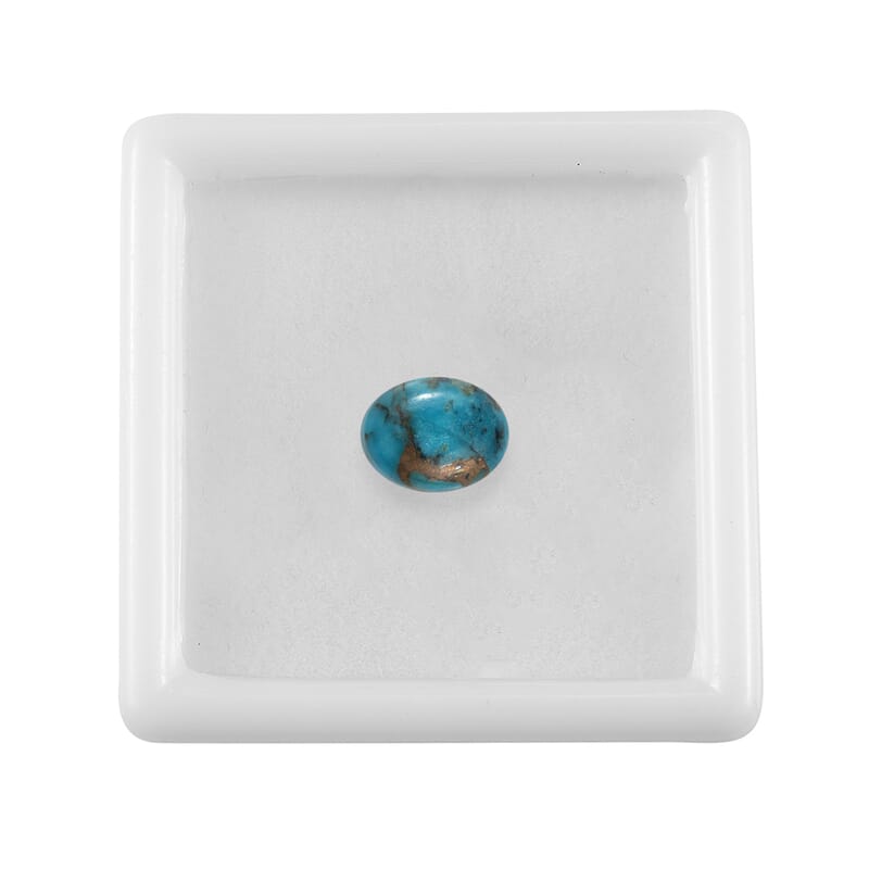 Mojave Blue Turquoise (Ovl 9x7 mm) 1.84 ctw Loose Gemstone