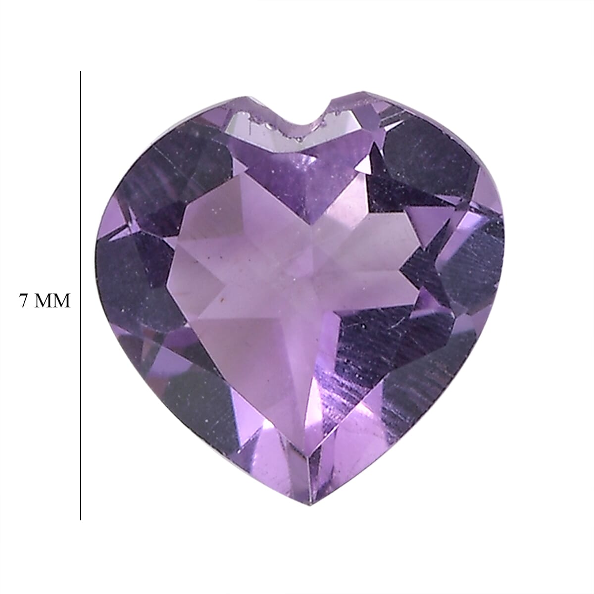 Bolivian Amethyst Set of 2 (Hrt 7 mm) 1.85 ctw image number 4