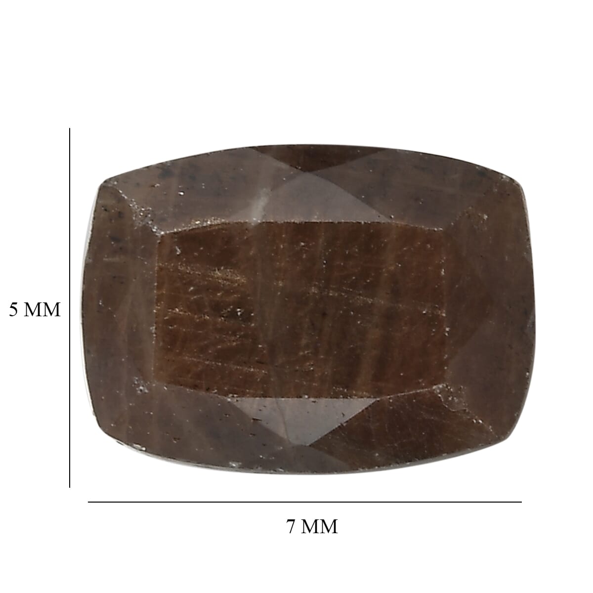 Chocolate Sapphire (Cush 7x5 mm) 1.08 ctw image number 4