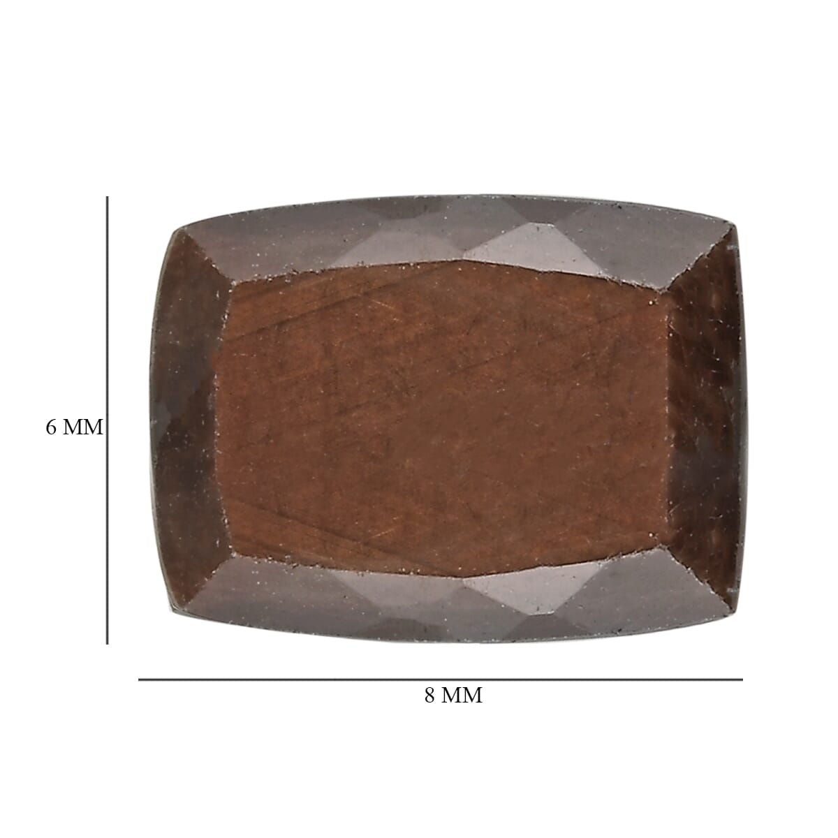 Chocolate Sapphire (Cush 8x6 mm) 1.77 ctw image number 4