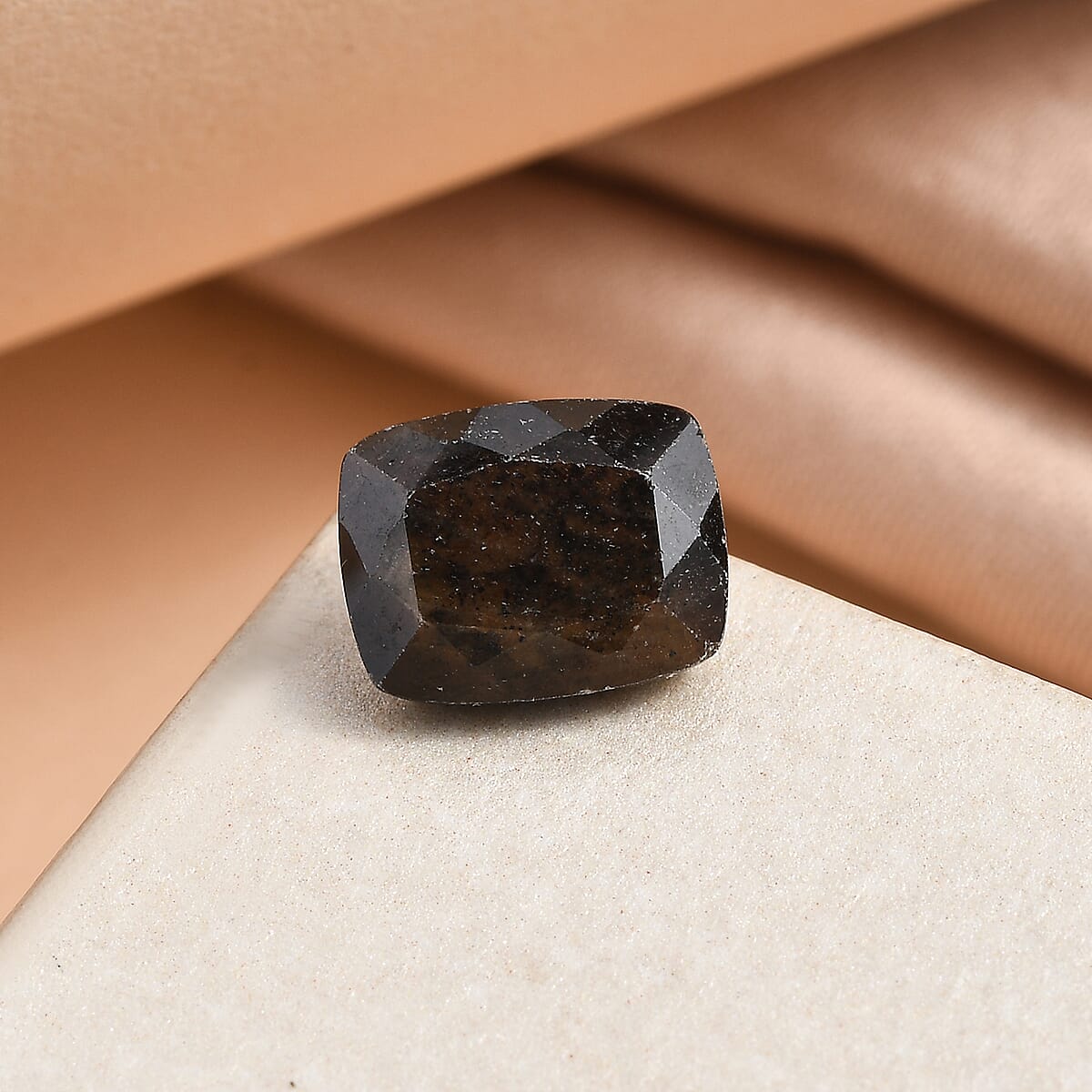 Chocolate Sapphire (Cush 9x7 mm) 2.62 ctw Loose Gemstone image number 1