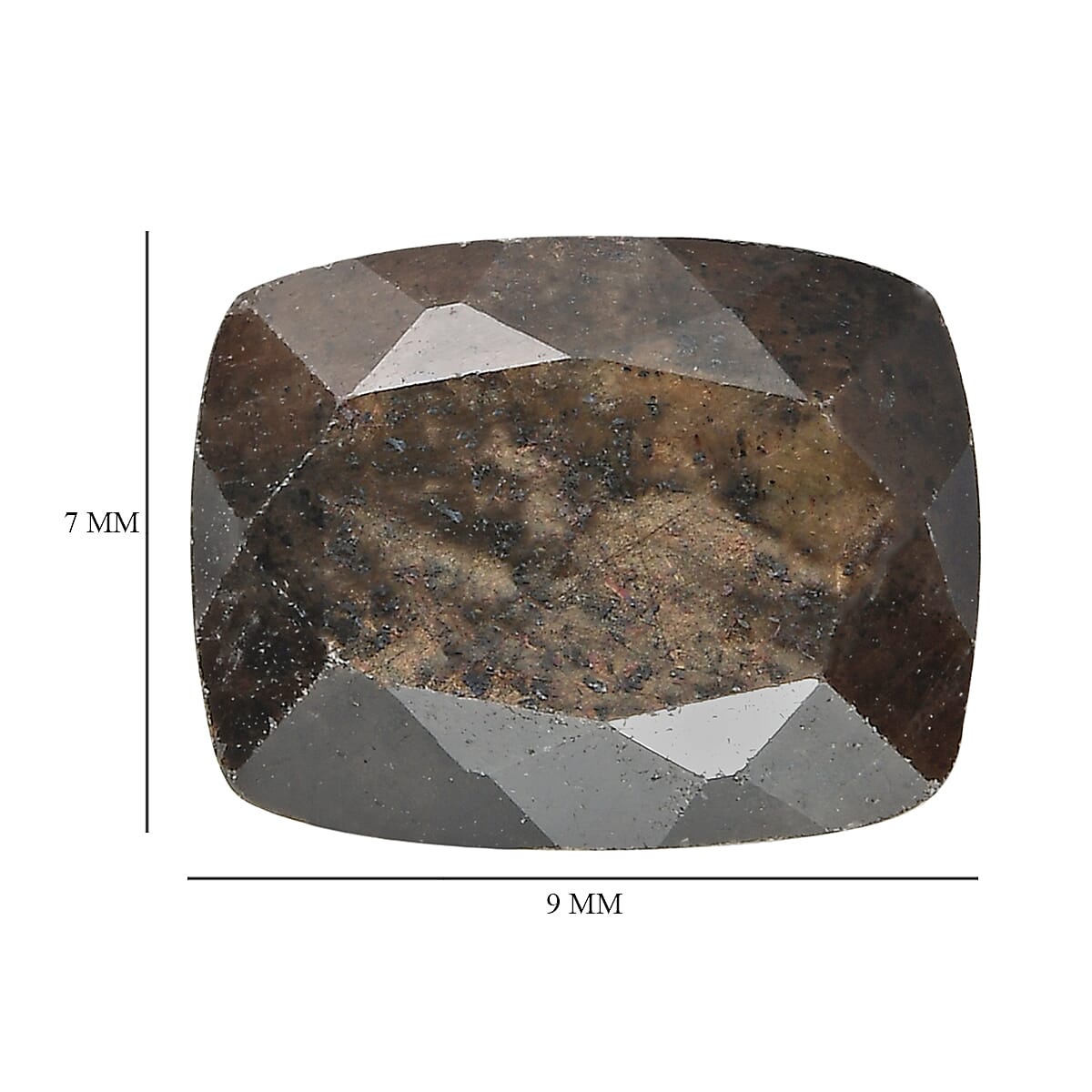 Chocolate Sapphire (Cush 9x7 mm) 2.62 ctw Loose Gemstone image number 4