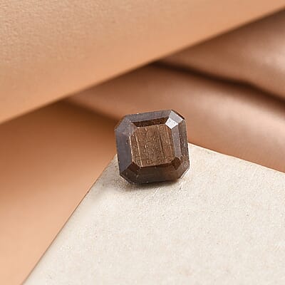 Asscher Cut Chocolate Sapphire (Oct 6x6 mm) 1.52 ctw Loose Gemstone