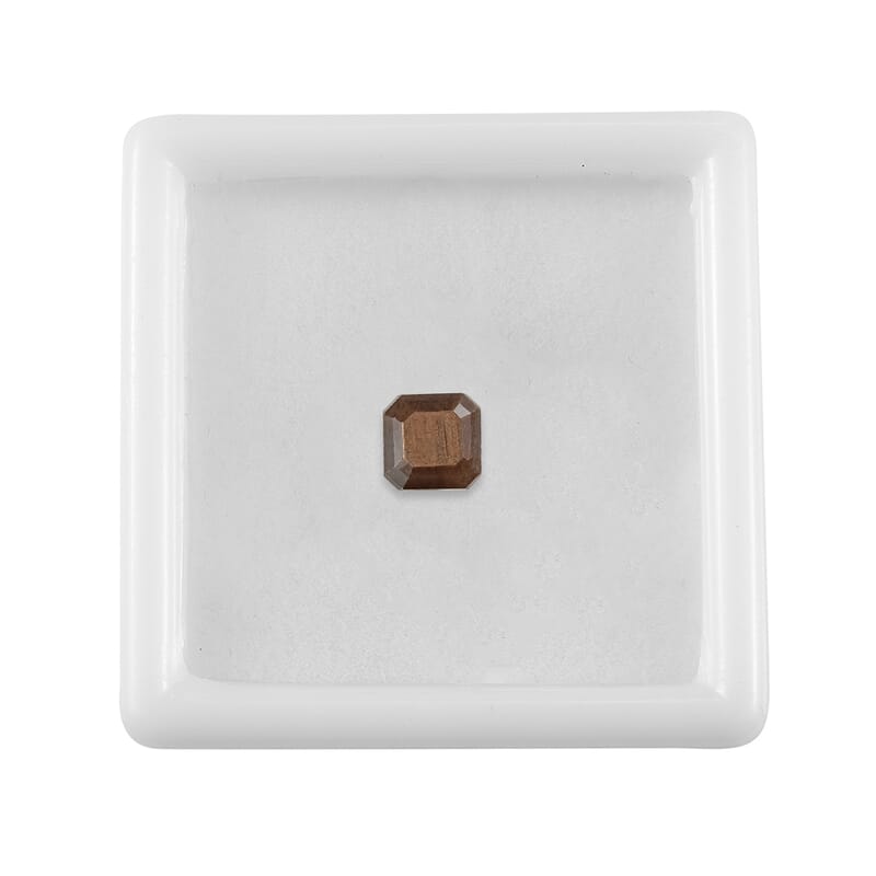 Asscher Cut Chocolate Sapphire (Oct 6x6 mm) 1.52 ctw Loose Gemstone