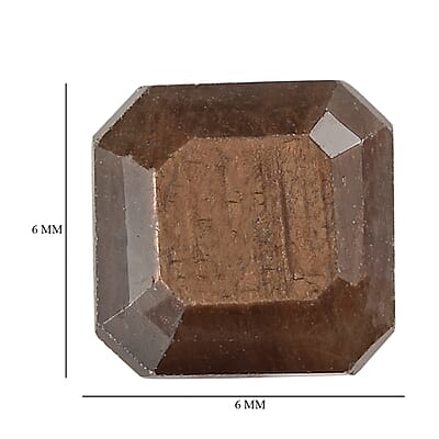 Asscher Cut Chocolate Sapphire (Oct 6x6 mm) 1.52 ctw Loose Gemstone
